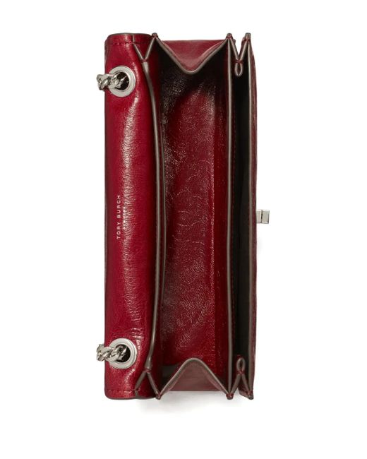 Tory Burch Red Kira Schultertasche mit Logo