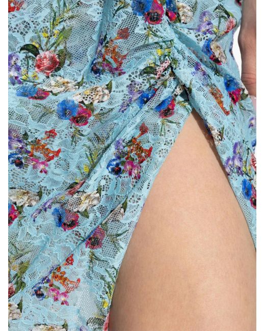 Vivienne Westwood フローラル ミニスカート Blue
