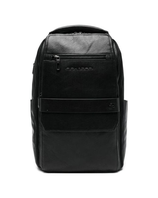 Piquadro Black Sac À Dos Solm En Cuir for men