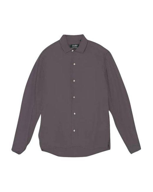 Opening Ceremony Purple Long-Sleeved Button-Down Shirt for men