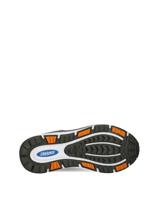 EA7 Gray Logo-Print Sneakers