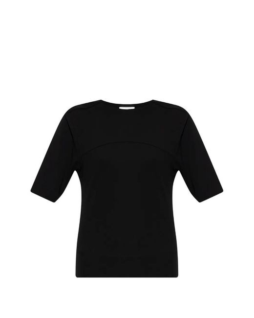Jil Sander Black Back-Slit Top