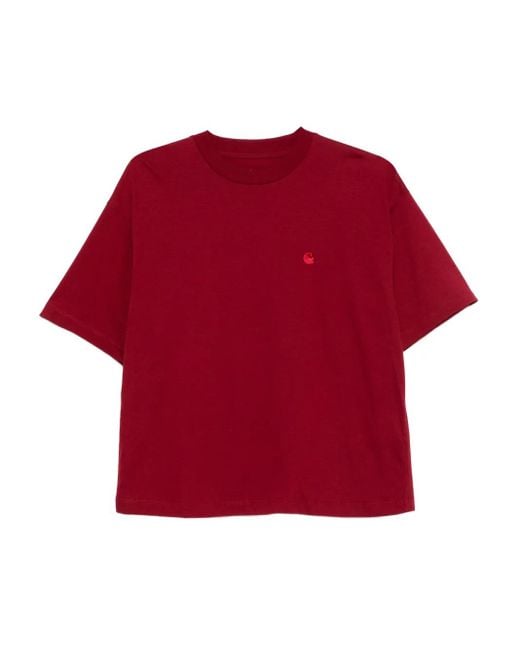 Carhartt ロゴ Tシャツ Red