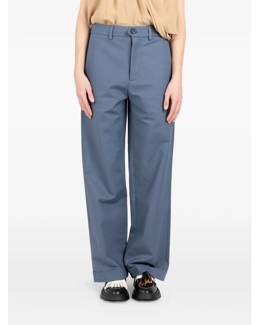 Societe Anonyme Blue Pantalon Elastic Perfetto