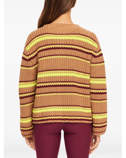 The Upside Natural Bendetta Striped Cardigan
