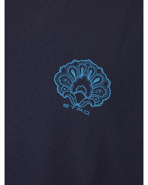 Etro Blue Rome Tshirt for men