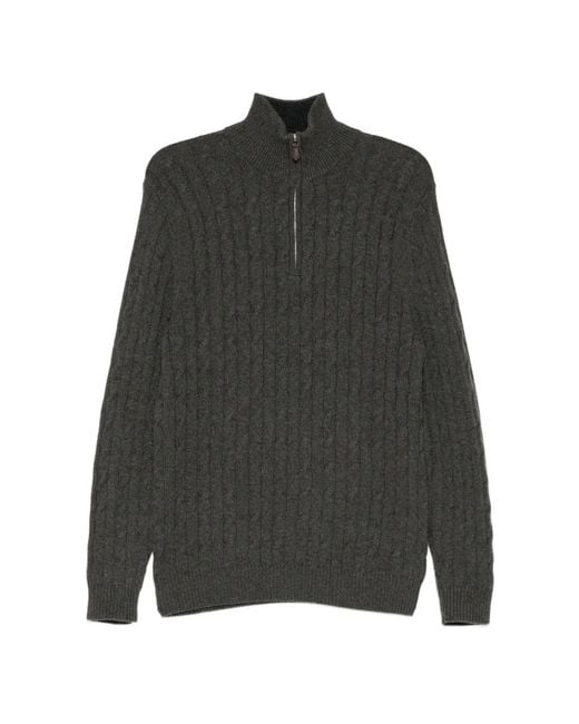N.Peal Cashmere Gray Albemarle Jumper for men