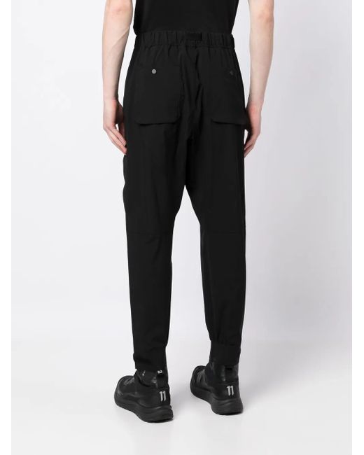 Spoonyard Black Primeflex Drop-Crotch Tech Joggers for men