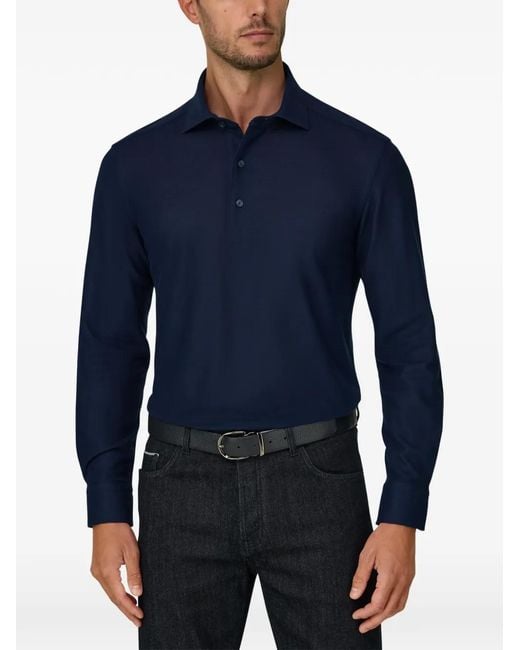 Boggi Blue Sakura Polo for men
