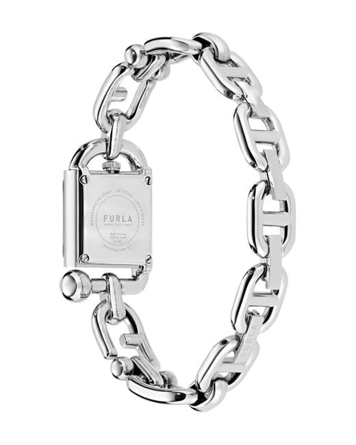 Furla White Stainless Steel 24Mm