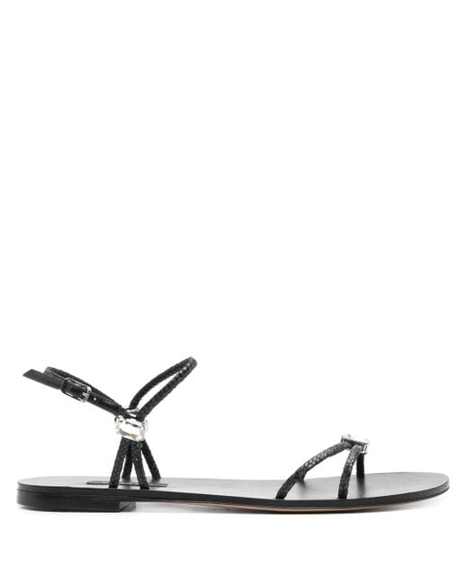 Casadei ビジュートリム サンダル White
