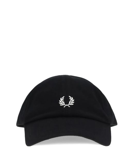 Fred Perry Black Classic Piqué Baseball Cap