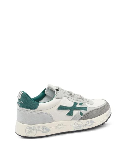 Premiata White Lace-Up Sneakers for men