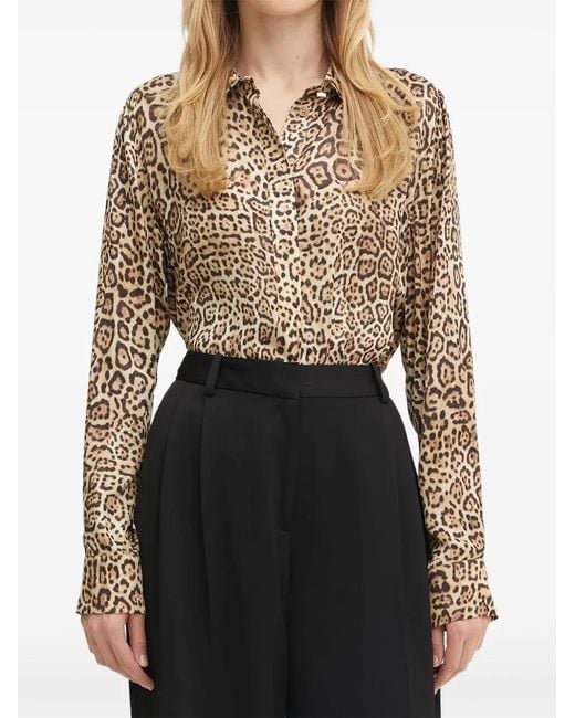 Guess Black Leopard-Print Shirt