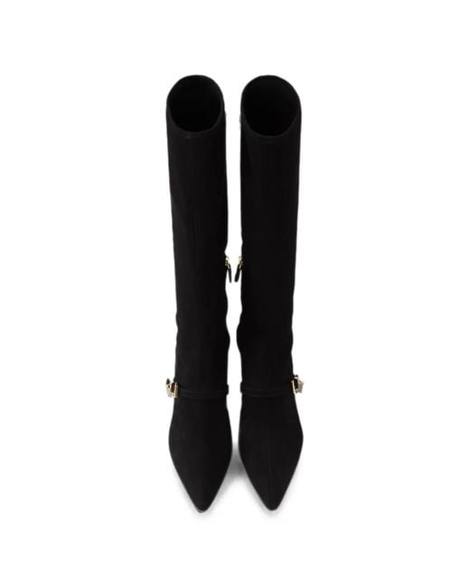 Bottines En Daim Stretch Prada en coloris Black