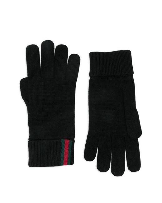 Gucci Handschuhe Mit Webmuster in Black für Herren