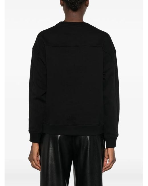 Pinko Black Love Birds Embellished Sweater