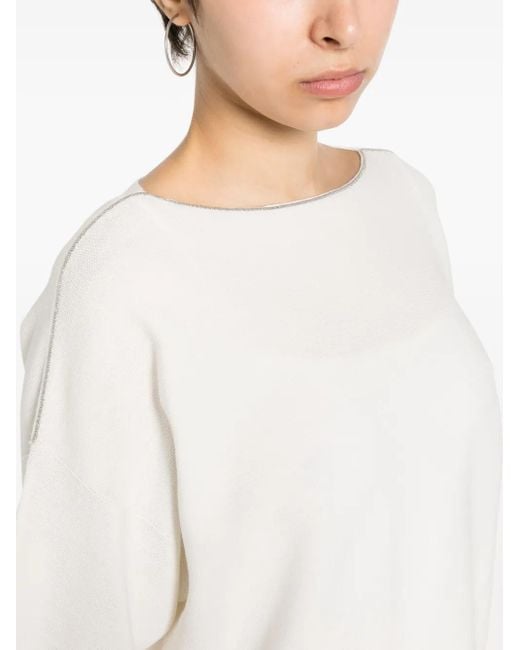 Fabiana Filippi White Relaxed-Fit Cotton T-Shirt