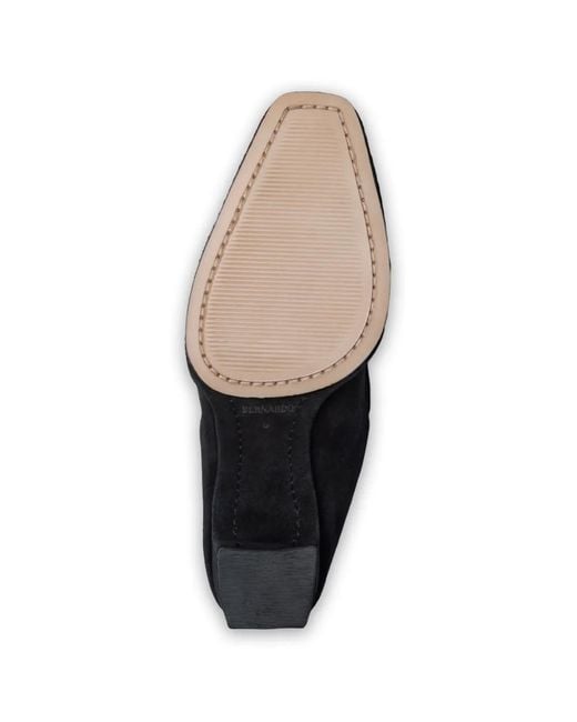 Bernardo Black Brynn Mules Mit Eckiger Kappe