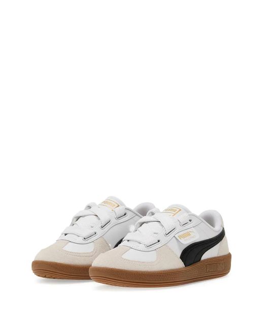 PUMA White Palermo Low-Top Sneakers