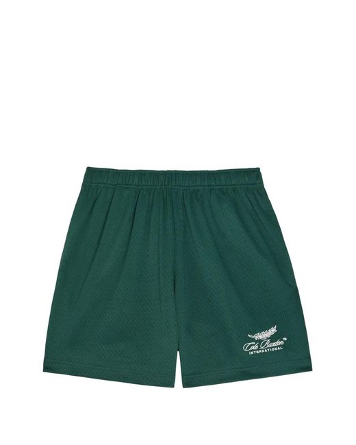 Cole Buxton Green Logo-Print Shorts for men