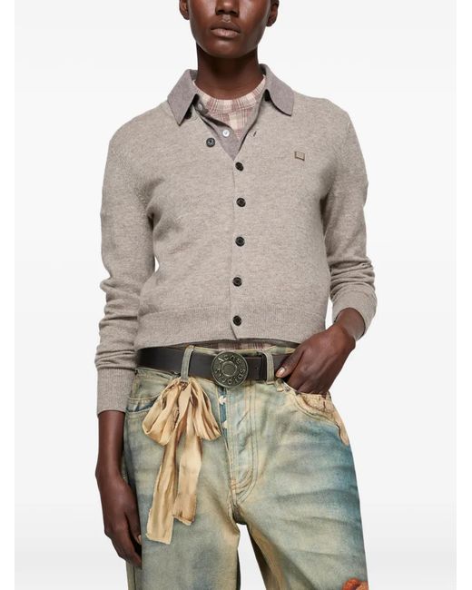 Acne Gray Buttoned Cardigan
