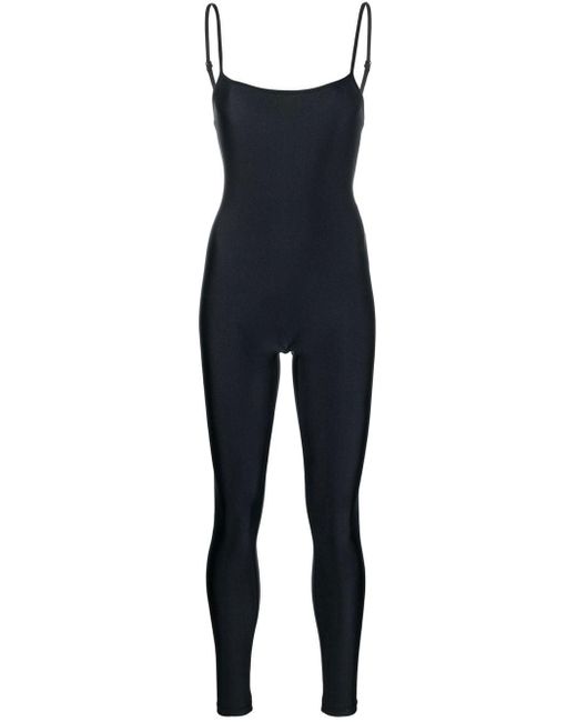 Balenciaga Spaghetti-strap Stretch Bodysuit in Black | Lyst