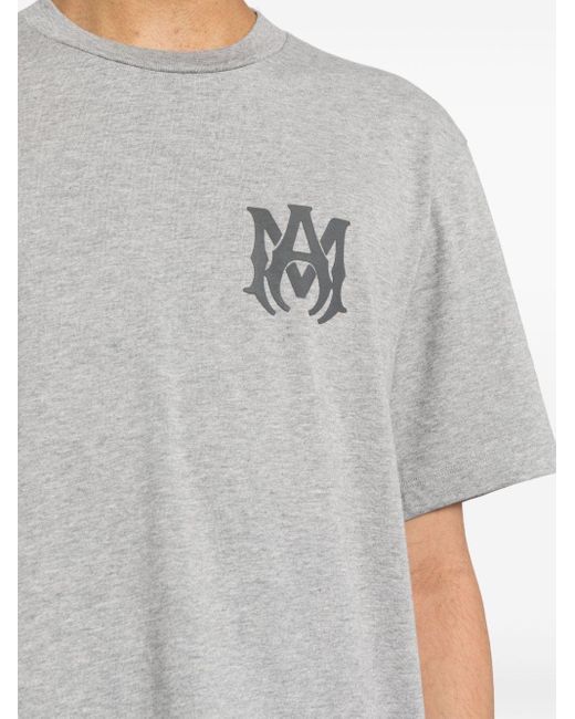 Amiri T-Shirt mit Logo-Print in Gray für Herren