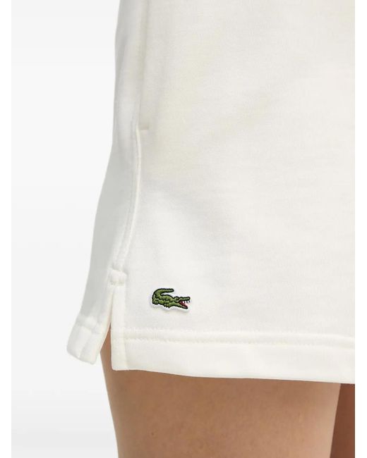 Lacoste Elastische Shorts in het White
