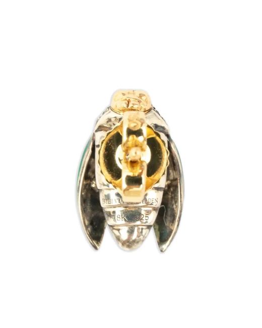 Boucle D'Oreille Scarab En 18Ct À Tsavorites Et Diamants Bibi Van Der Velden en coloris Metallic