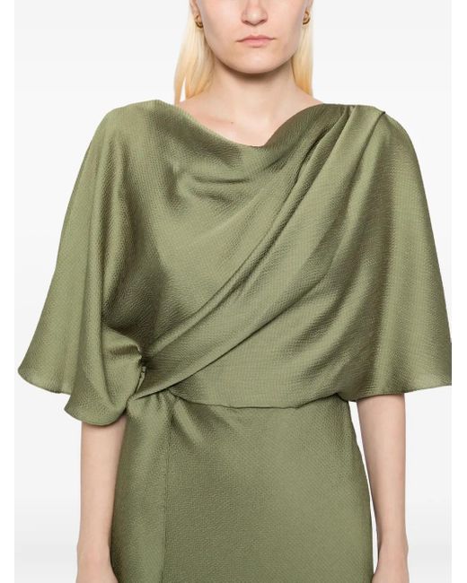 Vestido de fiesta de satén Amsale de color Green