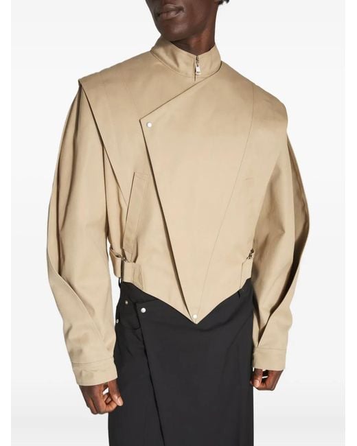 Mugler Natural Asymmetric-Panelled Jacket for men