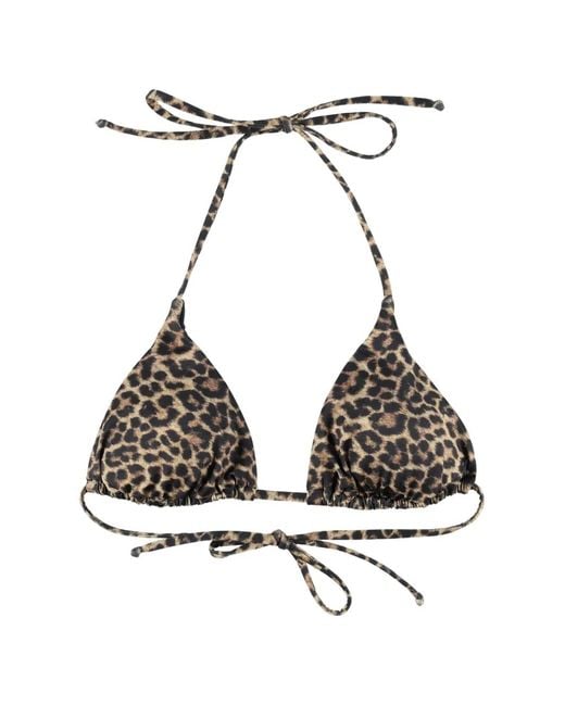 MATINEÉ White Kate Leopard-Pattern Bikini Top