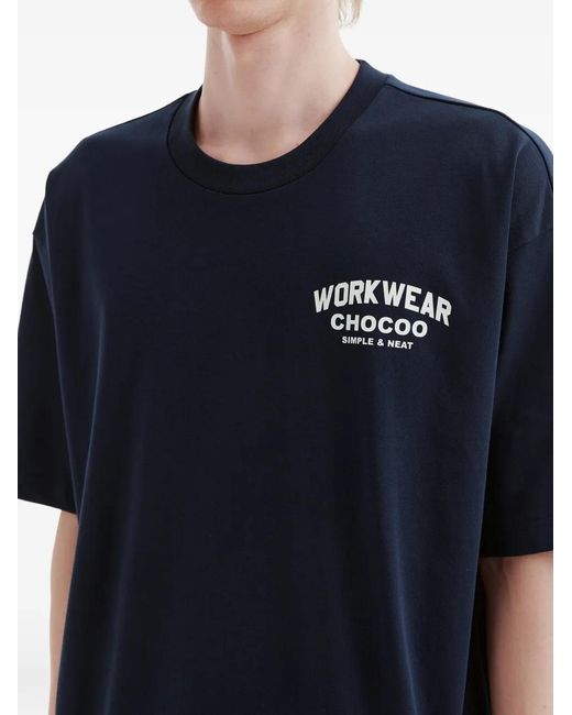 Chocoolate Blue Crewneck Graphic T-Shirt for men