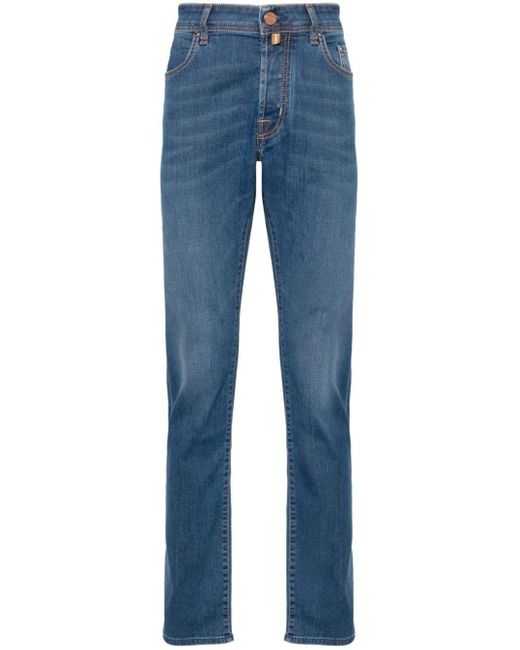 Jacob Cohen Tief sitzende Bard Slim-Fit-Jeans in Blue für Herren