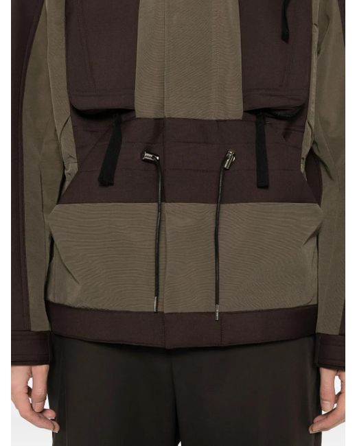 メンズ Sacai パネル ジャケット Brown