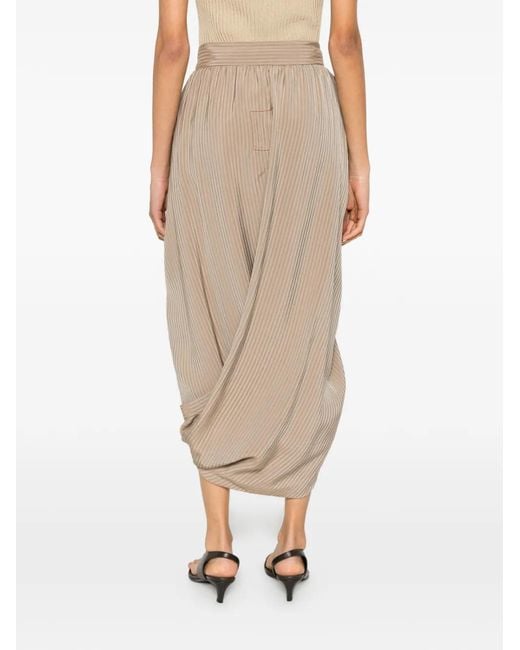 Uma Wang Natural Gink Midi Skirt