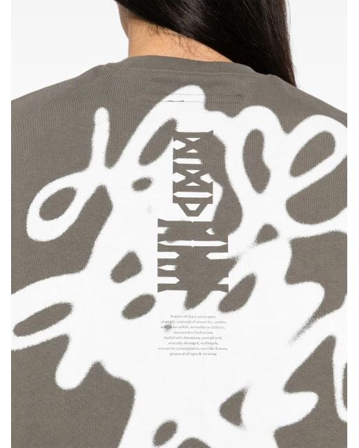 Julius Gray Graphic-Print Sweatshirt for men