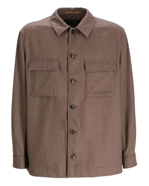 メンズ Boss Corvin ユーティリティ オーバーシャツ Brown