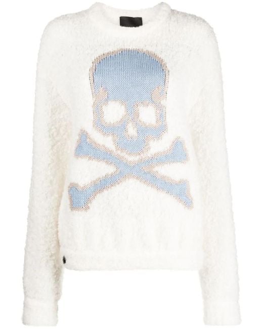 Philipp Plein Skull Bones セーター White