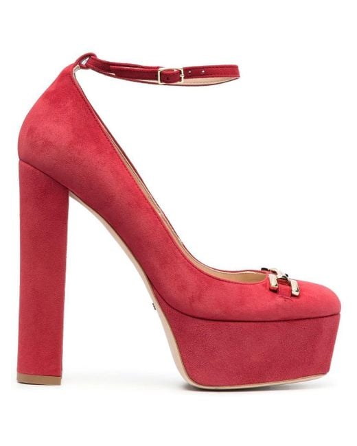 Mujer Zapatos de Botas de Botas de tacón y de tacón alto Botines de caña alta de Elisabetta Franchi de color Rosa 
