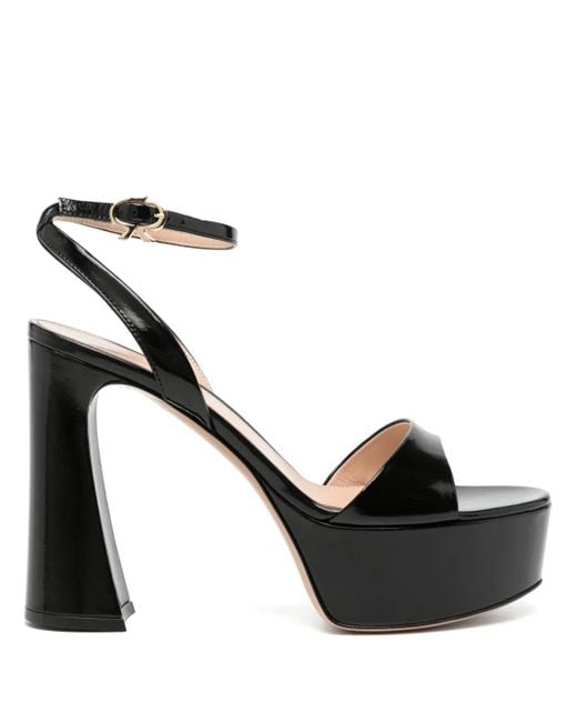 Gianvito Rossi Black Nancy Sandals