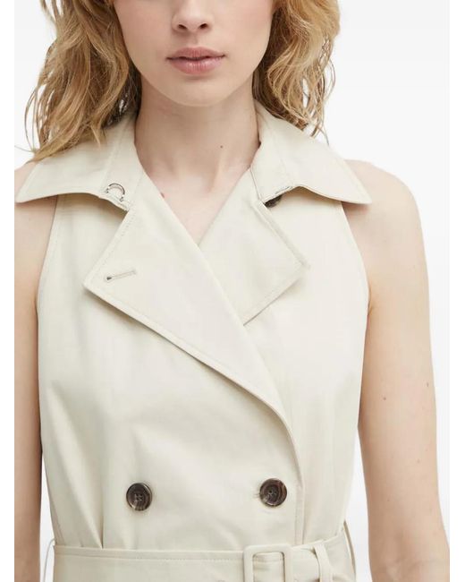 Theory Natural Button-Up Belted-Detail Jacket