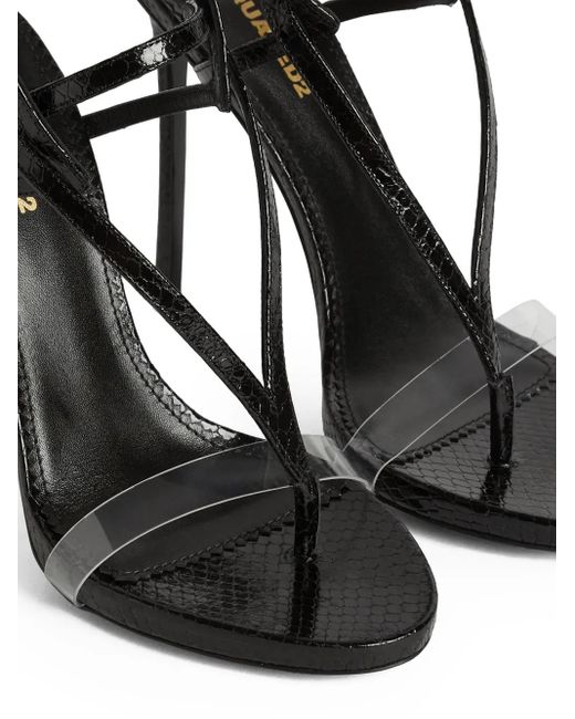 DSquared² レザー サンダル Black