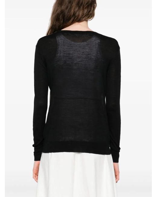 A Tentative Atelier Black Button-Up Cardigan
