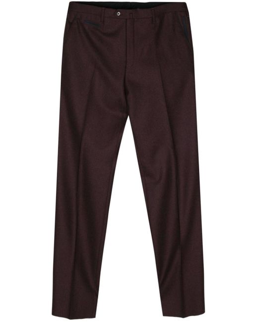 Corneliani Blue Felted Tailored Trousers for men
