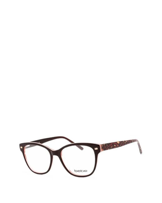 Bebe Black Leopard-Print Glasses