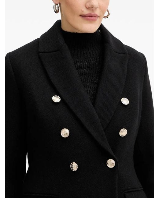 Morgan Black Buttoned Coat