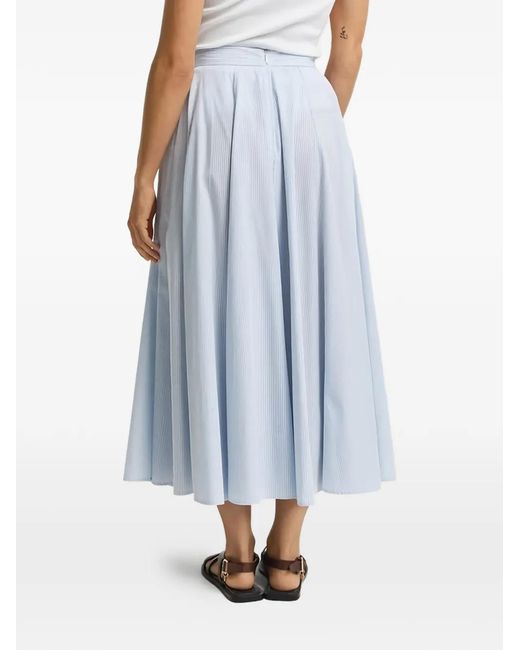 Gant Blue A~Line Striped Skirt
