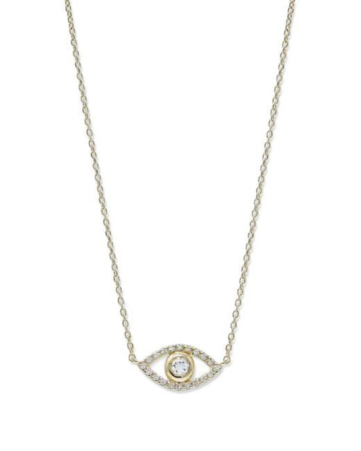 Anzie Metallic Classique Diamond Evil-Eye Necklace